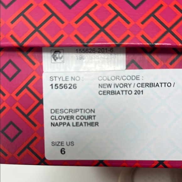 Tory Burch Clover Court Cream and Tan Sneakers - Picture 2 of 9